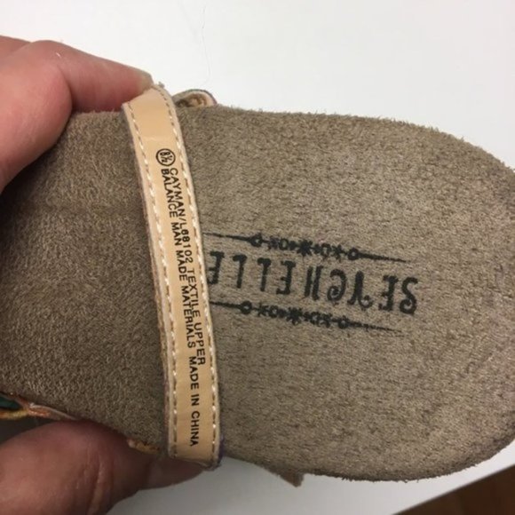 Seychelles "Cayman" Multi-Color Wedge Cork Sandals - Picture 7 of 7